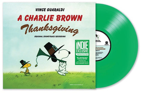 GUARALDI, VINCE - A Charlie Brown Thanksgiving  [2023] Indie Exclusive, Jelly Bean Green Vinyl. NEW