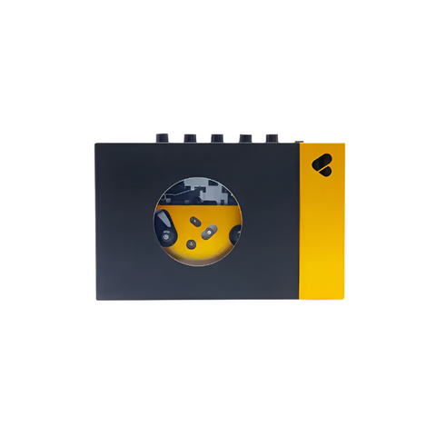 We Are Rewind BLACK & YELLOW Portable Cassette Player limited edition "AMY"