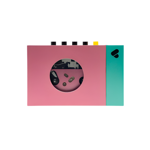 We Are Rewind Portable BT Cassette Player Lecteur rose et vert • Edith