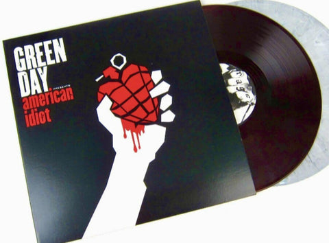 GREEN DAY - American Idiot [2015] import, 2LPs, ltd ed red with black swirl/ white with black swirl. NEW