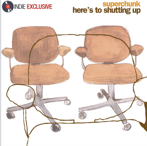 SUPERCHUNK - Here's to Shutting Up [2021] Ltd Ed Orange vinyl + CD & poster. NEW