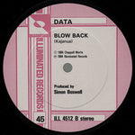 DATA "Blow" / "Blow Back" [1984] 12" single, import. USED