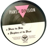 PANSY DIVISION "Blame the Bible" / "Neighbors Of The Beast" [2016] 7" single, like new. USED