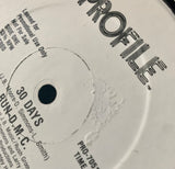 RUN DMC "30 Days" [1984] 12" single promo USED