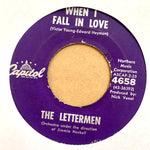 LETTERMEN, THE "When I Fall in Love" / "Smile' [1961] 7" single USED