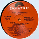 TOWNES, CAROL LYNN [1984] promo 12" single. USED