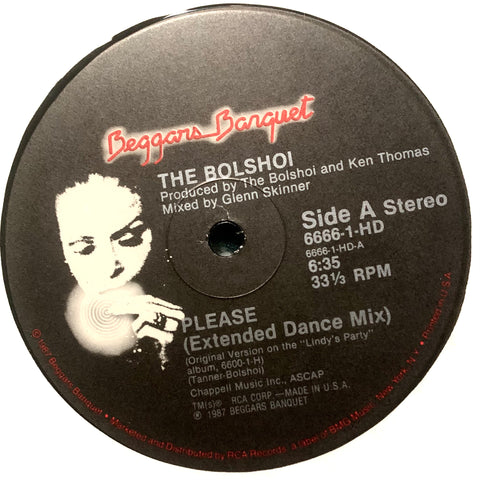 BOLSHOI, THE "Please (extended dance mix)" [1987] 12" single. USED