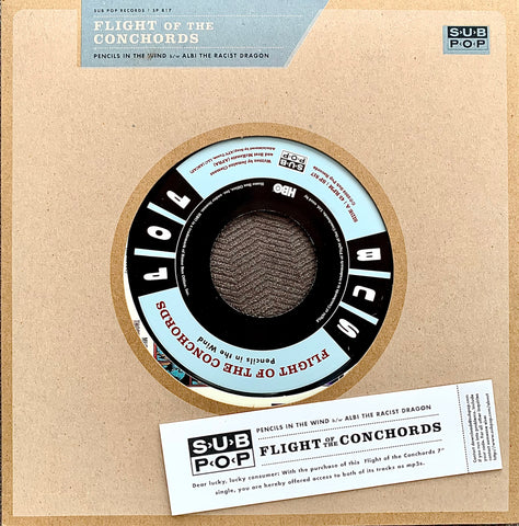 FLIGHT OF THE CONCHORDS "Pencils In The Wind" / "Albi The Racist Dragon" [2009] RSD 2019 7" Single USED