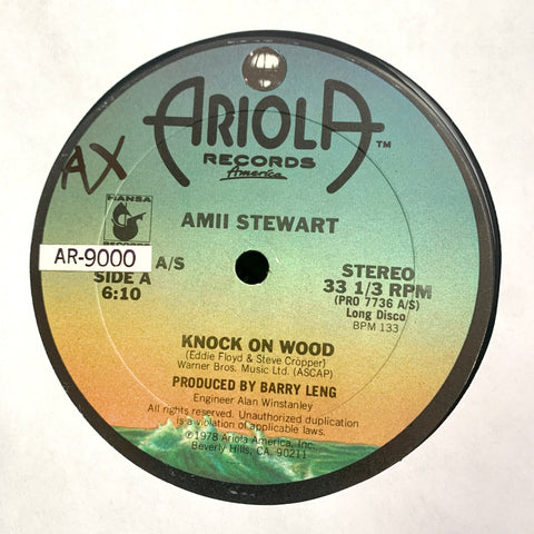 STEWART, AMII "Knock on Wood" / "When You Are Beautiful" [1978] 12" disco single. USED