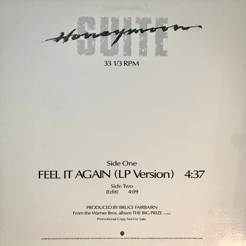 HONEYMOON SUITE "Feel It Again" [1985] promo 12" single. USED