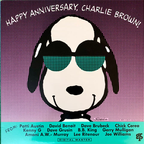 HAPPY ANNIVERSARY, CHARLIE BROWN! - Various Artists [1989] promo copy. USED