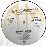 SIMPLE MINDS "Sanctify Yourself" [1985] 2 versions, 12" single. USED