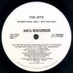 JETS, THE "You Better Dance" (4 mixes) [1989] promo 12" single USED