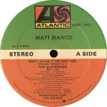 MATT BIANCO "Don't Blame it on That Girl" / "Wap Bam Boogie" [1988] promo 12" single. USED